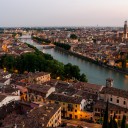 panorama di verona giorno sole veneto italia foto panoramica fotografie di verona